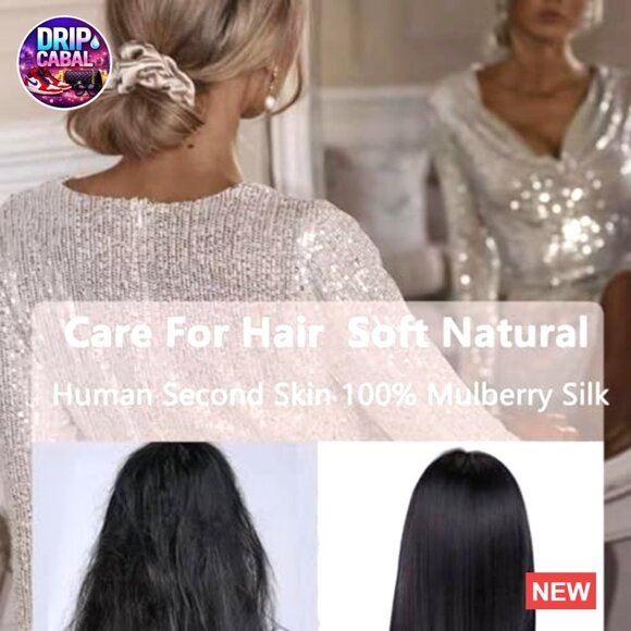 Luxury Silk Hair Ties Set Anti-Crease Breakage Protection Elegant Accessories